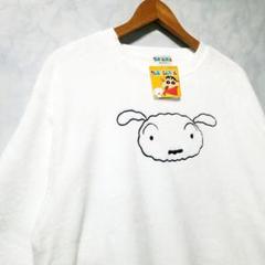 クレヨンしんちゃん 5L トレーナー 新品 シロ 犬 スウェット オリーブ クレヨンしんちゃん 5L トレーナー 新品 シロ 犬 スウェット