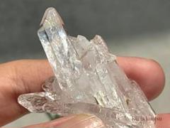 《ダブルポイント水晶クラスター＊トマス産×透明感！》