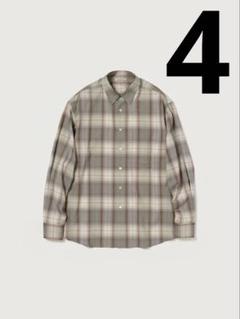 AURALEE SUPER LIGHT WOOL CHECK SHIRTS 4