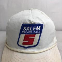 【US製】キャップ　トラッカーキャップ　SALEM　NATIONALEASE　白