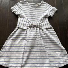 kate spade ストライプ 半袖ワンピース 116/6Y