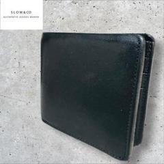 SLOW&CO ブラックレザー折り財布　美品。 2025年最新】スロウ slow 財布の人気アイテム - メルカリ