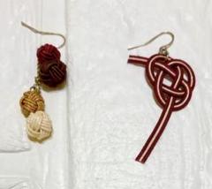 和風 和装 着物用 着物 縁起物 水引 ピアス 水引ピアス 水引アクセサリー 1