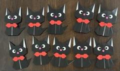 折り紙 黒猫 ハロウィン　10個