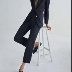 【試着のみ】ZARA ZW COLLECTION パンツ　ネイビー　紺