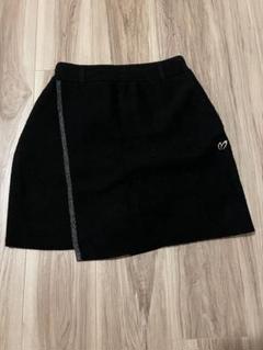 マスターバニーエディション　黒ニットスカート ショートパンツ付き　0サイズ
