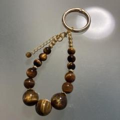 ✴︎天然石✴︎タイガーアイ✴︎バッグチャーム✴︎スマホストラップ✴︎ブレスレット✴︎