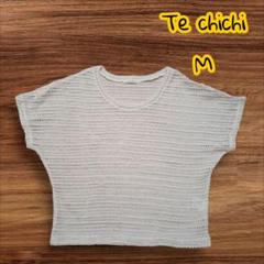 【美品】 Te chichi トップス ノースリーブ ベージュ M 31
