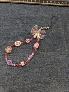 ビーズストラップ ハンドメイド ビーズキーホルダー 携帯ストラップ
