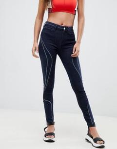 GIGI HADID×TOMMY HILFIGER コラボ スキニー異素材デニム