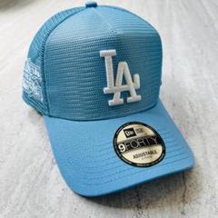 海外限定！ LA ニューエラ キャップ ドジャース メッシュ 水色