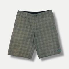 00s OAKLEY ショーツ ハーフパンツ ゴルフパンツ チェック柄 グレー系