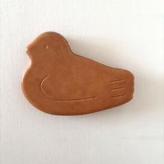 豊島屋　鳩サブレー缶　鳩の日限定缶　茶