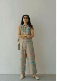 【美品】 summer marf knuth jumpsuit メルカリ - beige / サロペット・オーバーオール・オールインワン