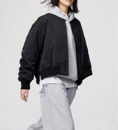 ユニクロ シー ボマージャケット 黒 XL UNIQLO C - メルカリ