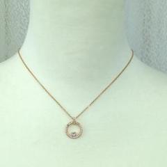 SWAROVSKI スワロフスキー ネックレス　ラインストーン　サークルモチーフ