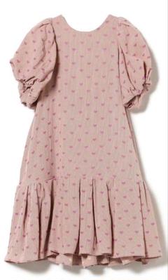 uhr heart mom dress pink ハート　ピンク 3-4y uhr heart mom dress pink ハート ピンク 3-4y - メルカリ