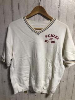60S　ヴィンテージ　スウェット 古着 50-60s 無地 ソリッド 100%コットン 前V ヴィンテージ