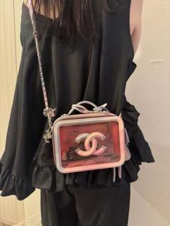 CHANEL クリアボックス型ショルダーバッグ