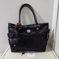 【未使用品】オロビアンコ トートバッグ 総ロゴ 大容量 レザー ナイロン 黒 Orobianco セール30%OFF 日本正規品 オロビアンコ トートバッグ