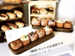 【ミニチュア スイーツ】5種のデニッシュ食べ比べセット。