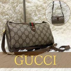 【極希少】 GUCCI グッチ ショルダーバッグ シェリーライン GG柄 GUCCI オールドグッチ シェリーライン GG柄 レザー×PVC