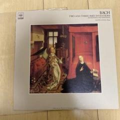 Bach ニ声と三声のインヴェンション ピアノ LP レコード　透明カバー付き