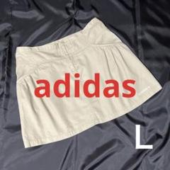 【adidas】ゴルフスカート　サイズ（L）ベージュ　アディダス　A12