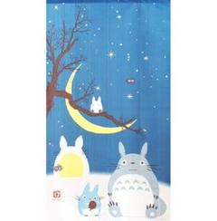 ジブリのれん となりのトトロ 冬空と三日月 85×150cm 日本製 新品