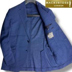 J3594 美品 マッキントッシュロンドン モヘヤ混サマージャケット 紺 40 J3594 美品 マッキントッシュロンドン モヘヤ混サマージャケット