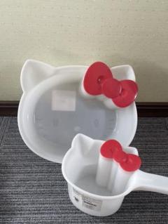 新品 キティ 野いちご 湯おけ☆バス用品