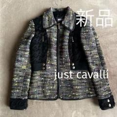 高級⭐︎ JUST cavalli ノーカラージャケット光沢サイズ40