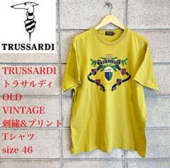 TRUSSARDI トラサルディビンテージ 刺繍&プリントTシャツ サイズ46のサムネイル