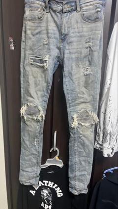 人気mnmlダメージスキニー