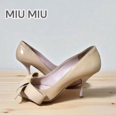 美品✨MIUMIU パンプス 37サイズ Tストラップ エナメル ベージュ×黒2 楽天市場】miumiu パンプス（靴）の通販