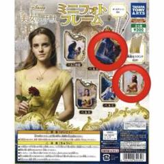 美女と野獣　ミニチュアフォトフレーム　ガチャガチャ