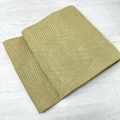 夏帯 名古屋帯 絽綴れ よろけの横段 上品な色味 八寸 正絹 着物