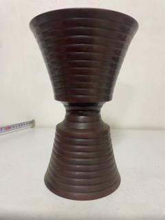 ア*ス様 花器　華道　骨董品花器　薄端　　骨董　銅製花器　薄端　唐銅　立花瓶 2025年最新】唐銅 薄端の人気アイテム - メルカリ