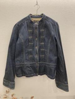 古着 アデュートリステス デニムジャケット レディース 青 おしゃれ 38号 古着 アデュートリステス デニムジャケット レディース 青