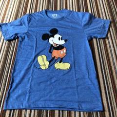 ユニクロ Tシャツ ディズニー ミッキー メンズ ブルー