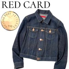 美品【RED CARD】デニムジャケット　Gジャン　インディゴブルーのサムネイル