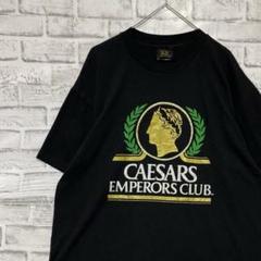 USA製90sヴィンテージTシャツ！シングルステッチ　ブラック半袖古着XL72