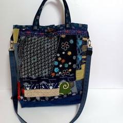 刺し子、絣、古布~トート*ショルダーバッグ - メルカリ