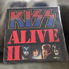 レコード　二枚組　キッス　アライヴ2　国内盤　LP　送料込み　KISS Kiss – Alive II complete 1977 Japan 2 LP set with obi and