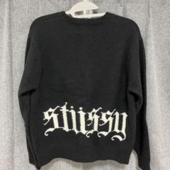stussy gothic sweater 黒 国内発送 関税込 STUSSY GOTHIC SWEATER ゴシック ロゴ セーター