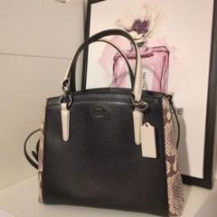 COACH レザーパイソン柄2Wayショルダーバッグ 　新品未使用