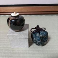 笹田仁史 本能寺文琳写 茶入 仕覆 朝倉間道 茶道具 共箱 栞 京焼茶入 新品 摸）大名物 本能寺文琳茶入（仕覆：朝倉廣東) | seishodo.com
