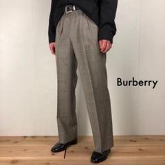 Burberry グレンチェック 2タック ウール スラックス #DD5
