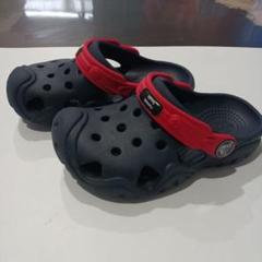 Crocs ネイビー/レッド サンダル