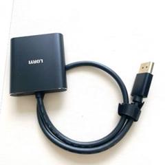DisplayPort 分配器 スプリッター 4K60Hz 黒